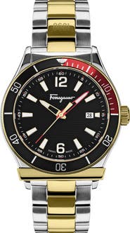 FERRAGAMO 1898 Sport Chronograph Bracelet Watch, 43mm