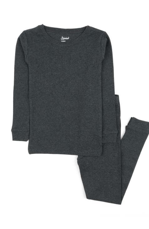 Kids Two-Piece Solid Cotton Matching Family Pajamas (Toddler, Little Kid & Big Kid)