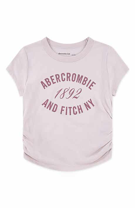 abercrombie kids Kids' Ruched Cotton Blend Graphic T-Shirt