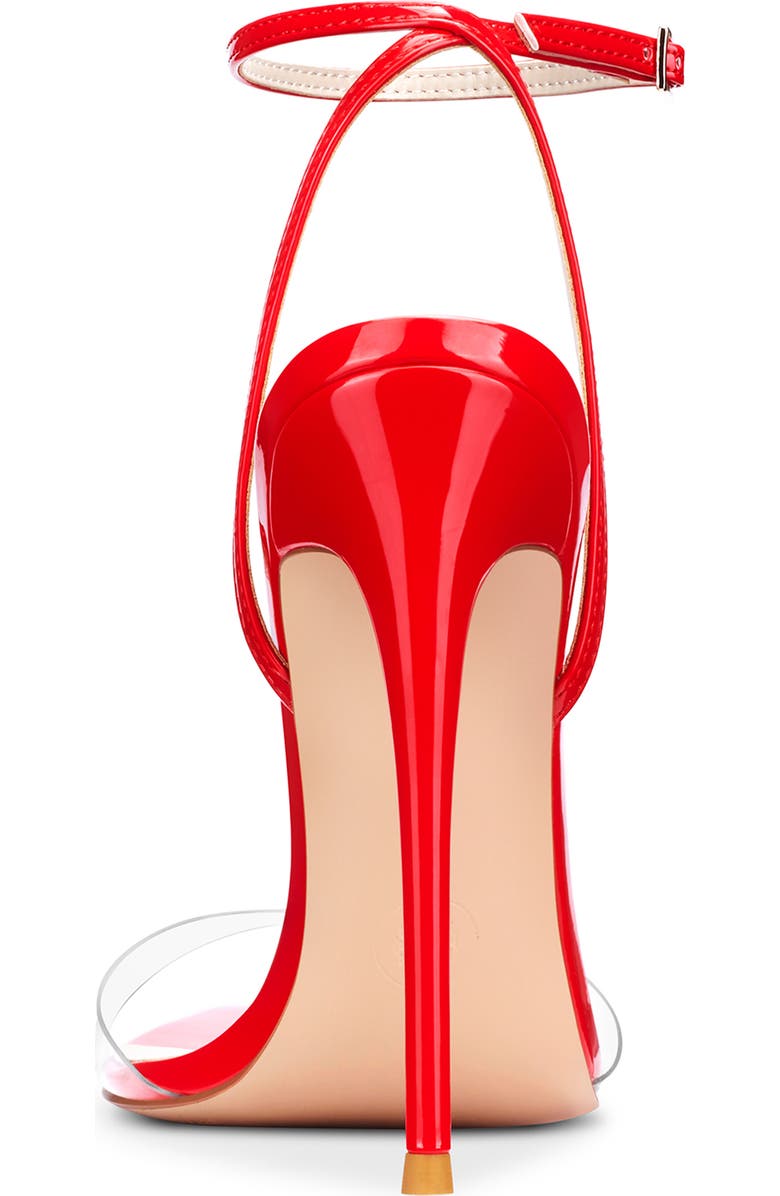 FEMME LA GG Ankle Strap Pointed Toe Sandal, Alternate, color, Red