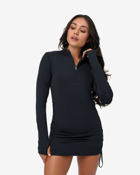 Women's Drawstring Coverup Dress