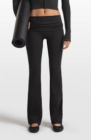 NikeSKIMS Matte Flared Foldover Waist Pants
