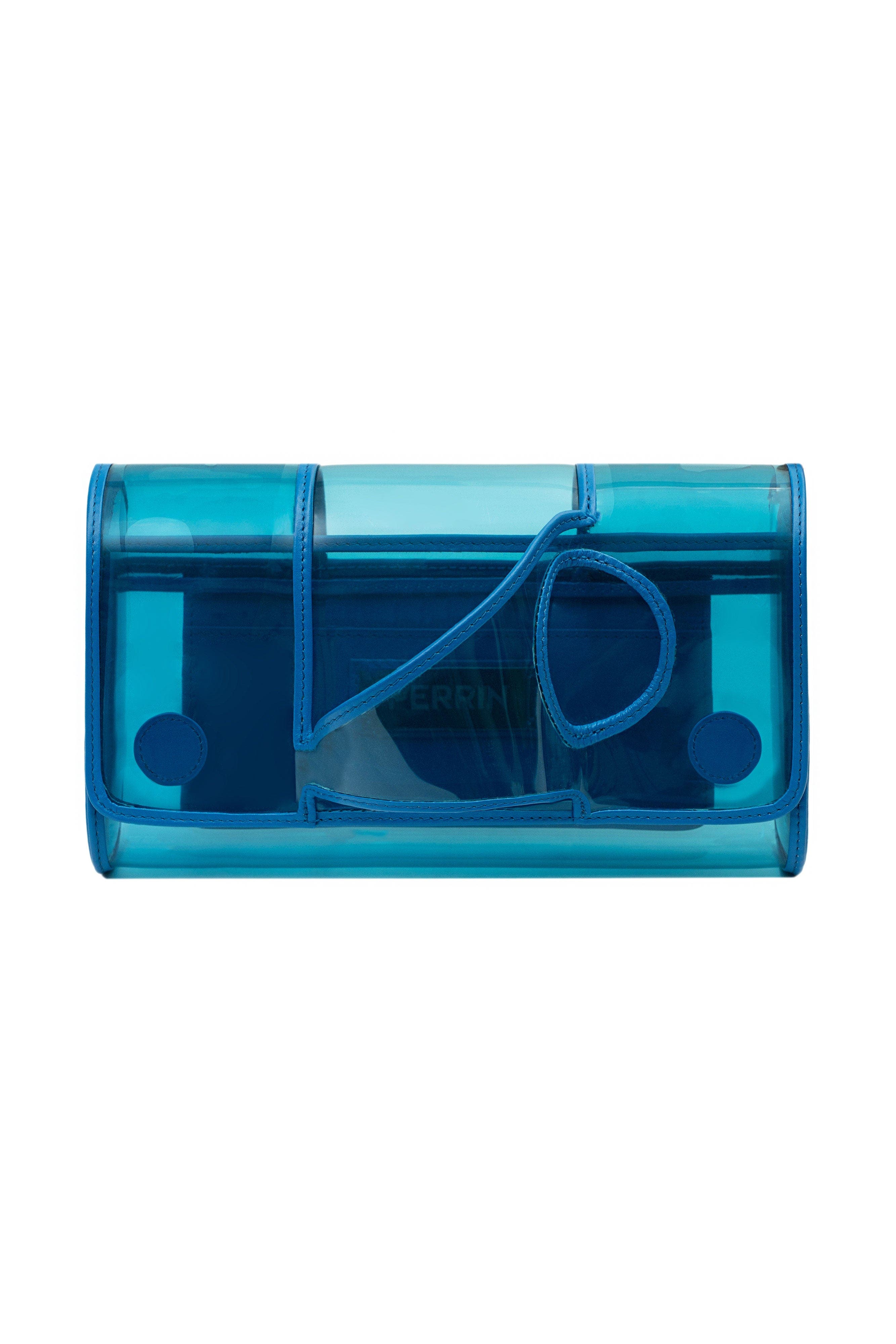 PERRIN PARIS L'Asymetrique Clutch Vinyl, Main, color, Vinyl Azur