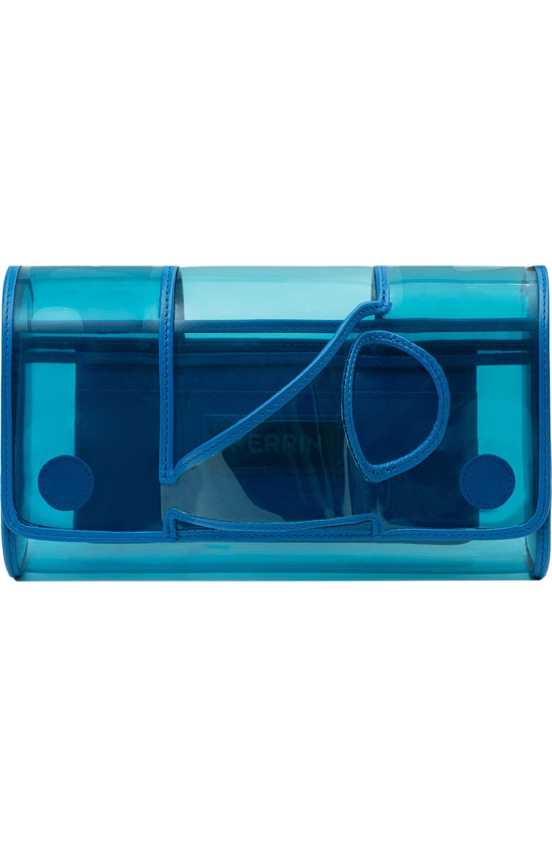PERRIN PARIS L'Asymetrique Clutch Vinyl, Main, color, Vinyl Azur