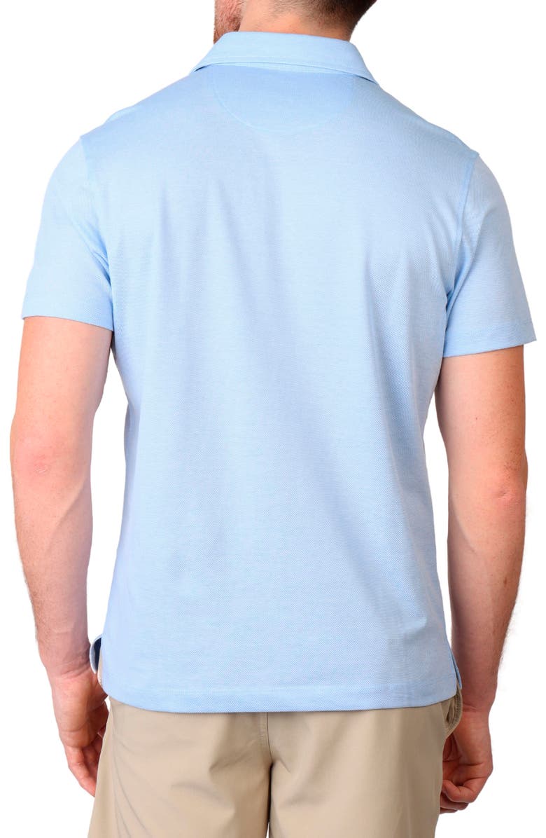 TailorByrd Twisted Yarn Dobby Twill Polo, Alternate, color, Light Blue