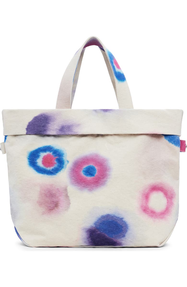 Desigual Print Canvas Shopper, Alternate, color, Lilac