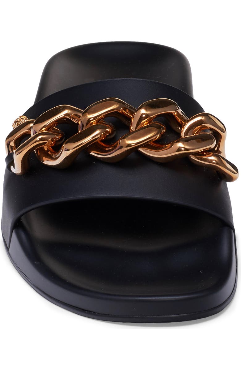 Versace Medusa Chain Slide Sandal, Alternate, color,