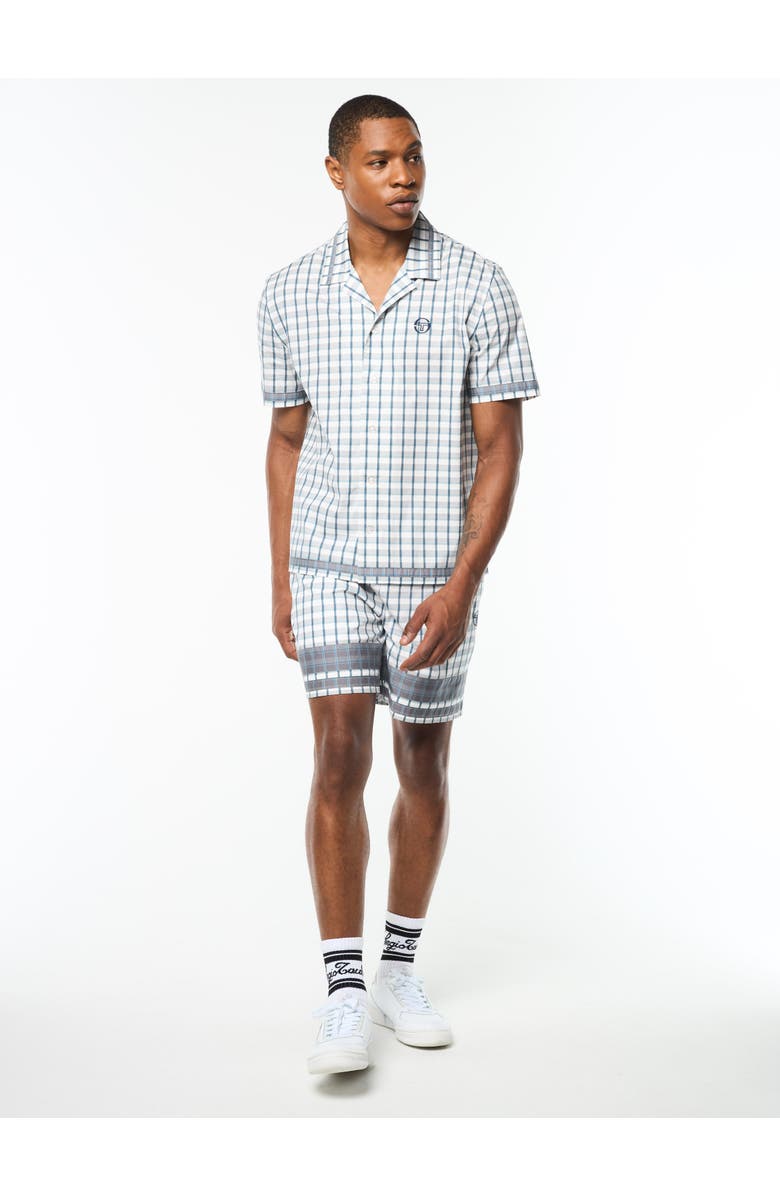 Sergio Tacchini Quadretto Cabana Shirt, Alternate, color, Brilliant White