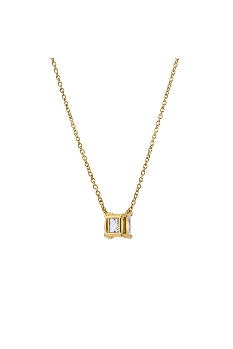 Princess Charm 14K Gold Lab Grown Diamond Necklace - 0.75 ct, Alternate, color, 14K Yellow Gold