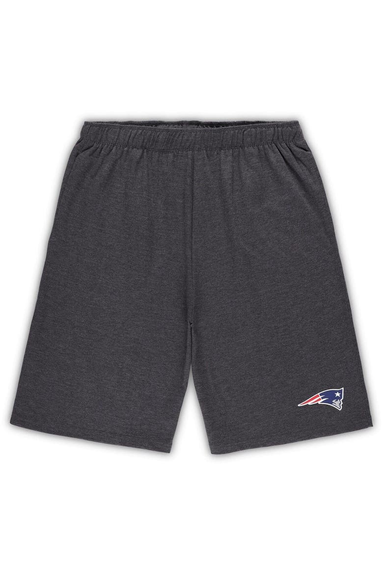 Men's Concepts Sport White/Charcoal New England Patriots Big & Tall T-Shirt and Shorts Set, Alternate, color, White