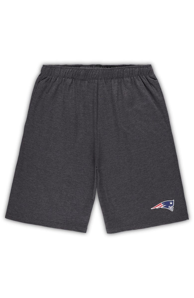 CONCEPTS SPORT Men's Concepts Sport White/Charcoal New England Patriots Big & Tall T-Shirt and Shorts Set, Alternate, color, White