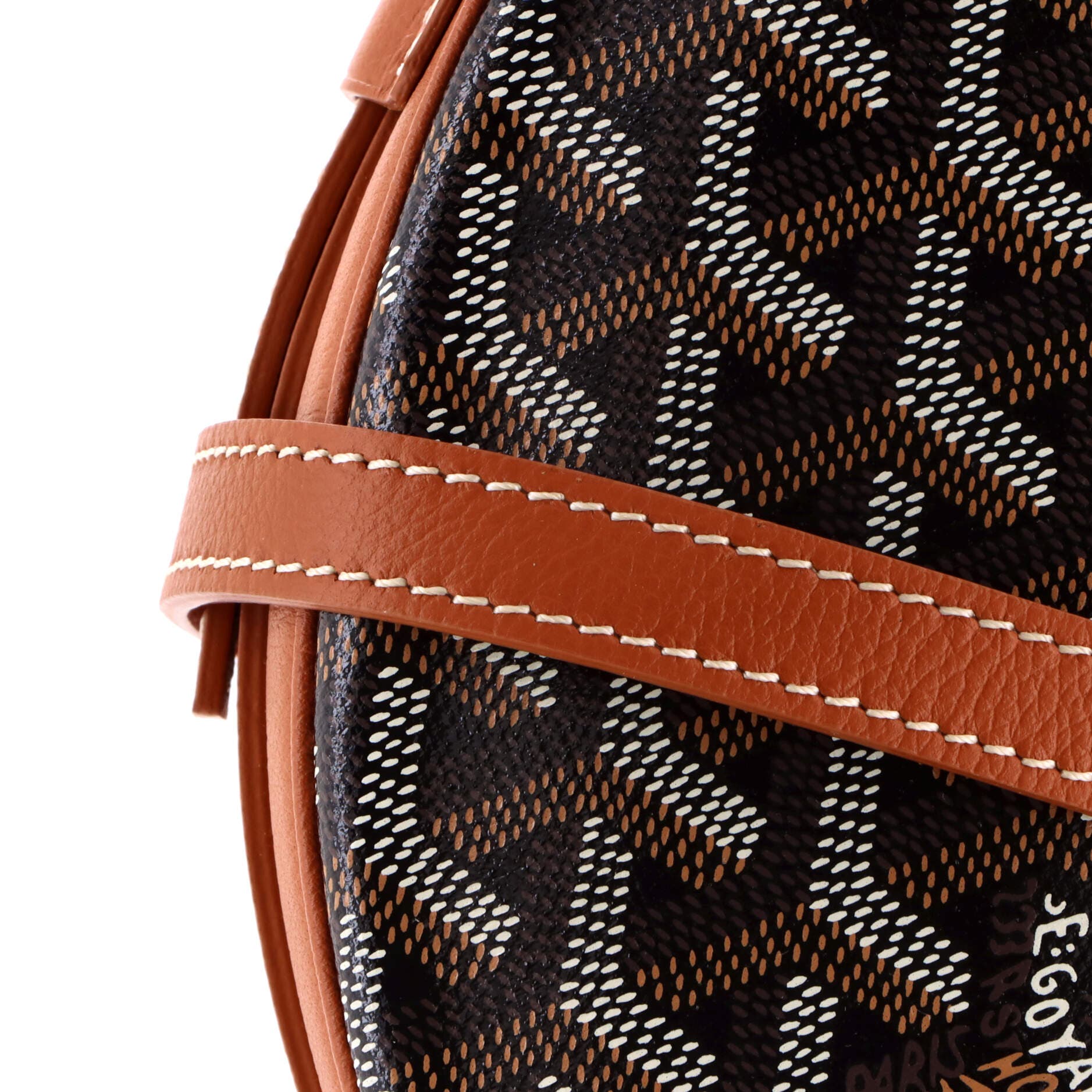 Pre-Owned Goyard Hirondelle Shoulder Bag Coated Canvas and Leather, Alternate, color, Brown