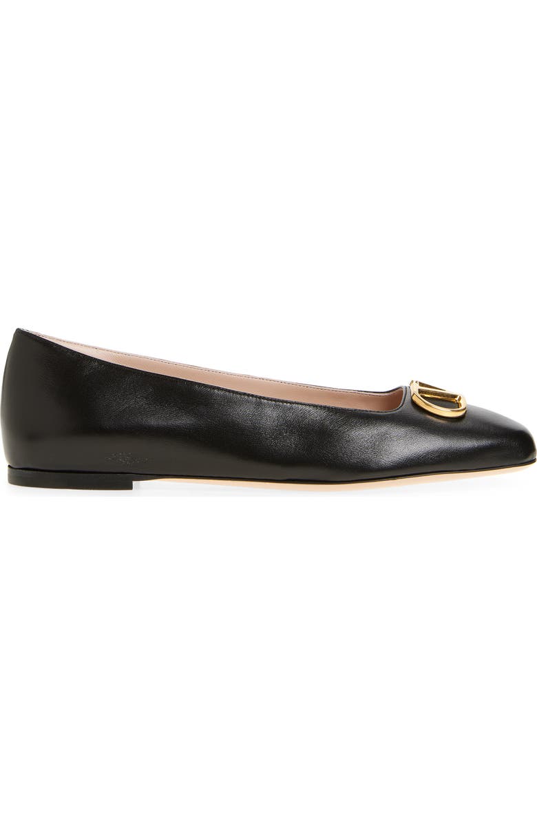 Valentino Garavani VLOGO Ballerina Flat, Alternate, color,