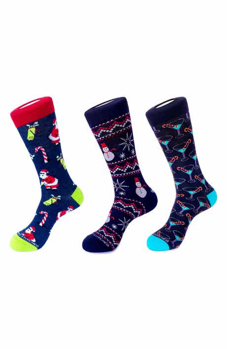 3-Pack Holiday Crew Socks