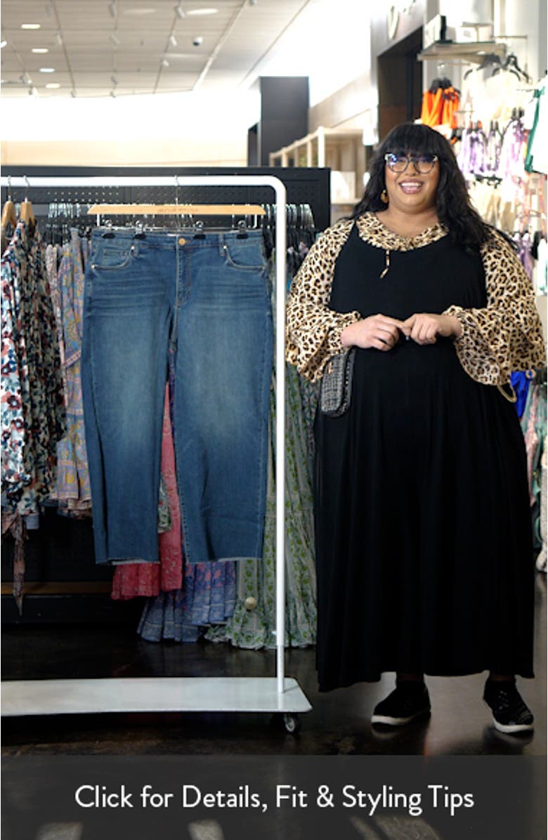 Raw Hem High Waist Ankle Culotte Jeans, sales video thumbnail