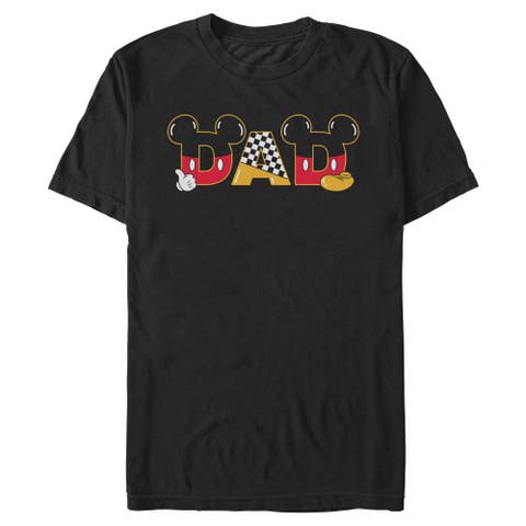Men's Mickey & Friends Dad Mice Pattern  Graphic T-Shirt