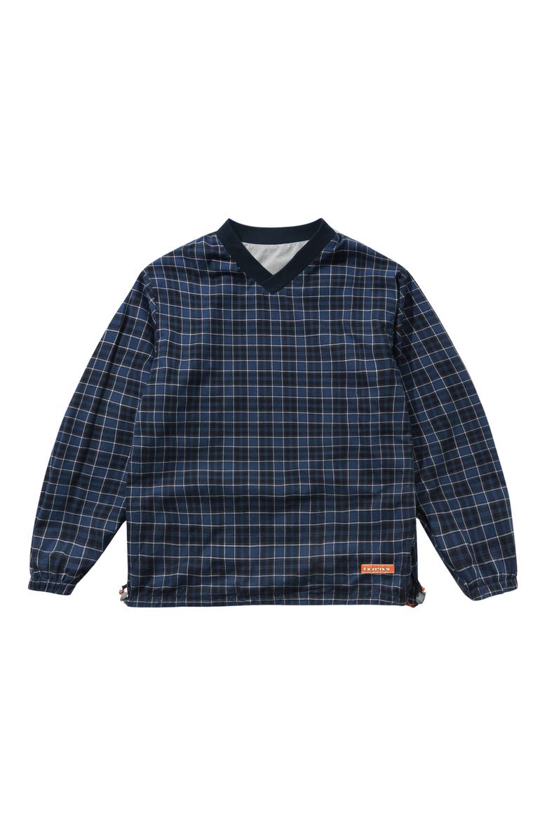 Butter Goods Dugout Reversible Pullover, Alternate, color, Grey / Navy