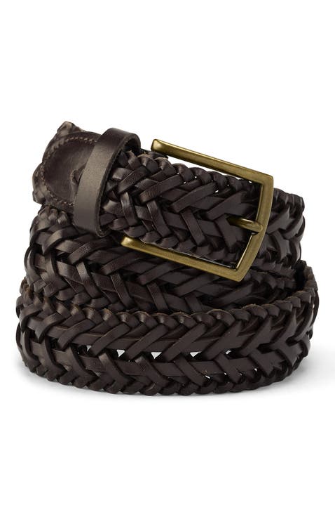 Leather Braid Belt