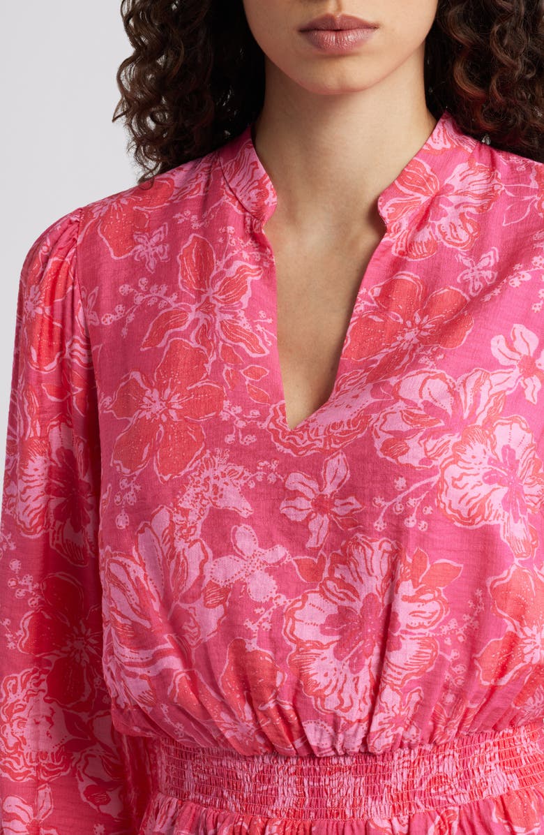 Lilly Pulitzer<sup>®</sup> Axton Floral Fit & Flare Dress, Alternate, color, Sun Shell Pink Big Party