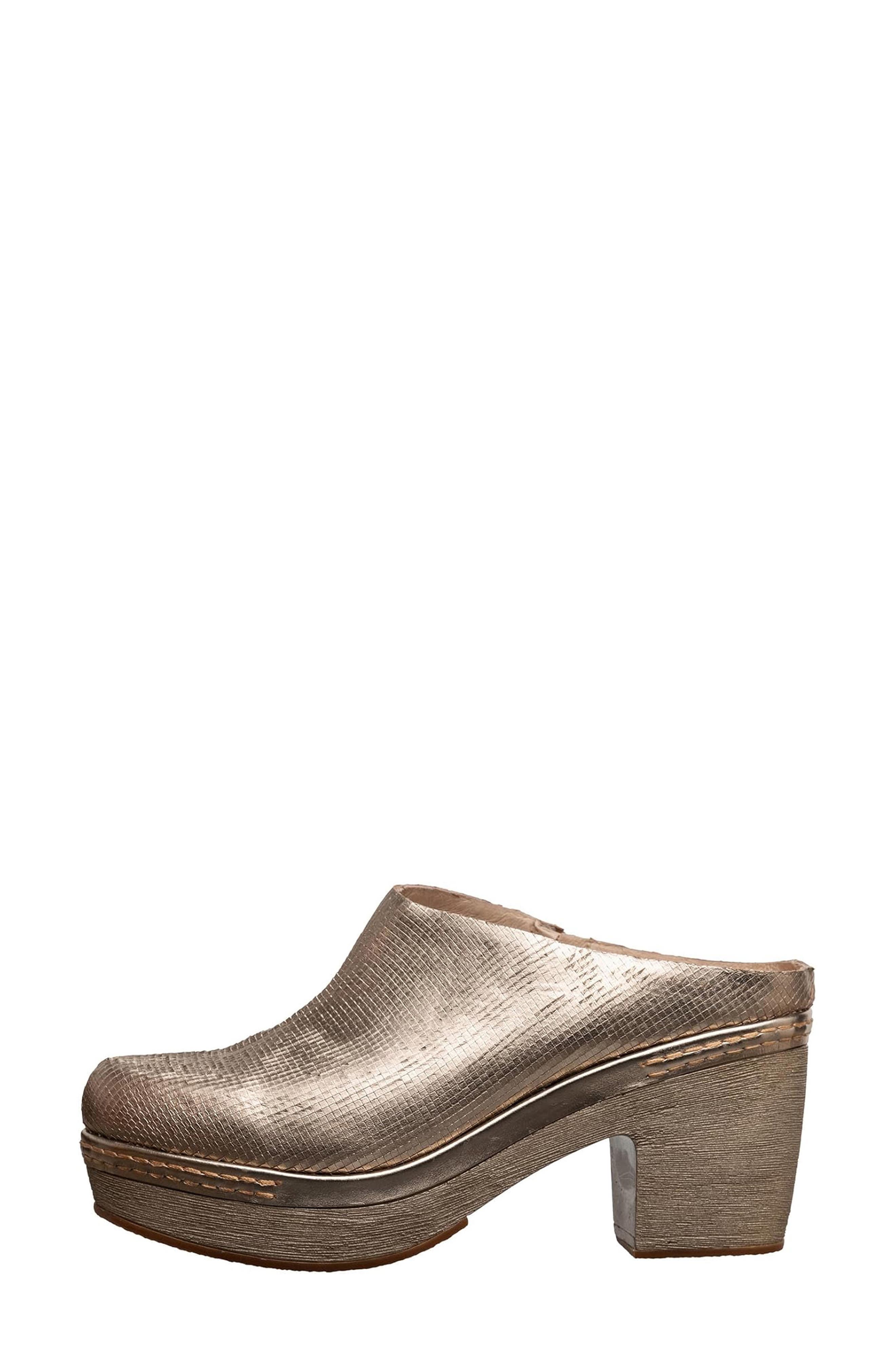 ANTELOPE Safi Platform Clog, Alternate, color, Gold