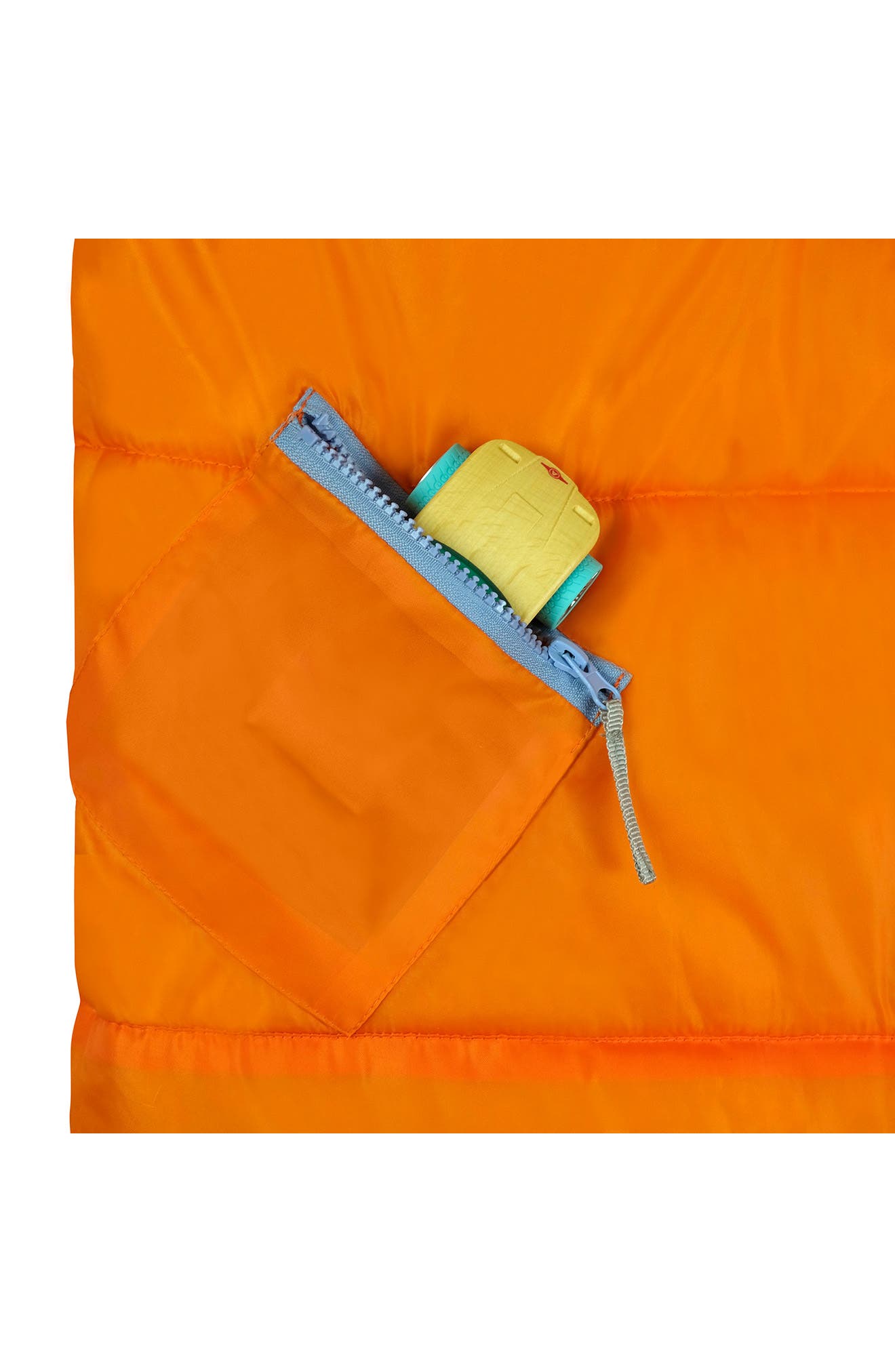 Kids' Sleep-n-Pack Glow in the Dark Sleeping Bag Backpack, Alternate, color, TANGELO