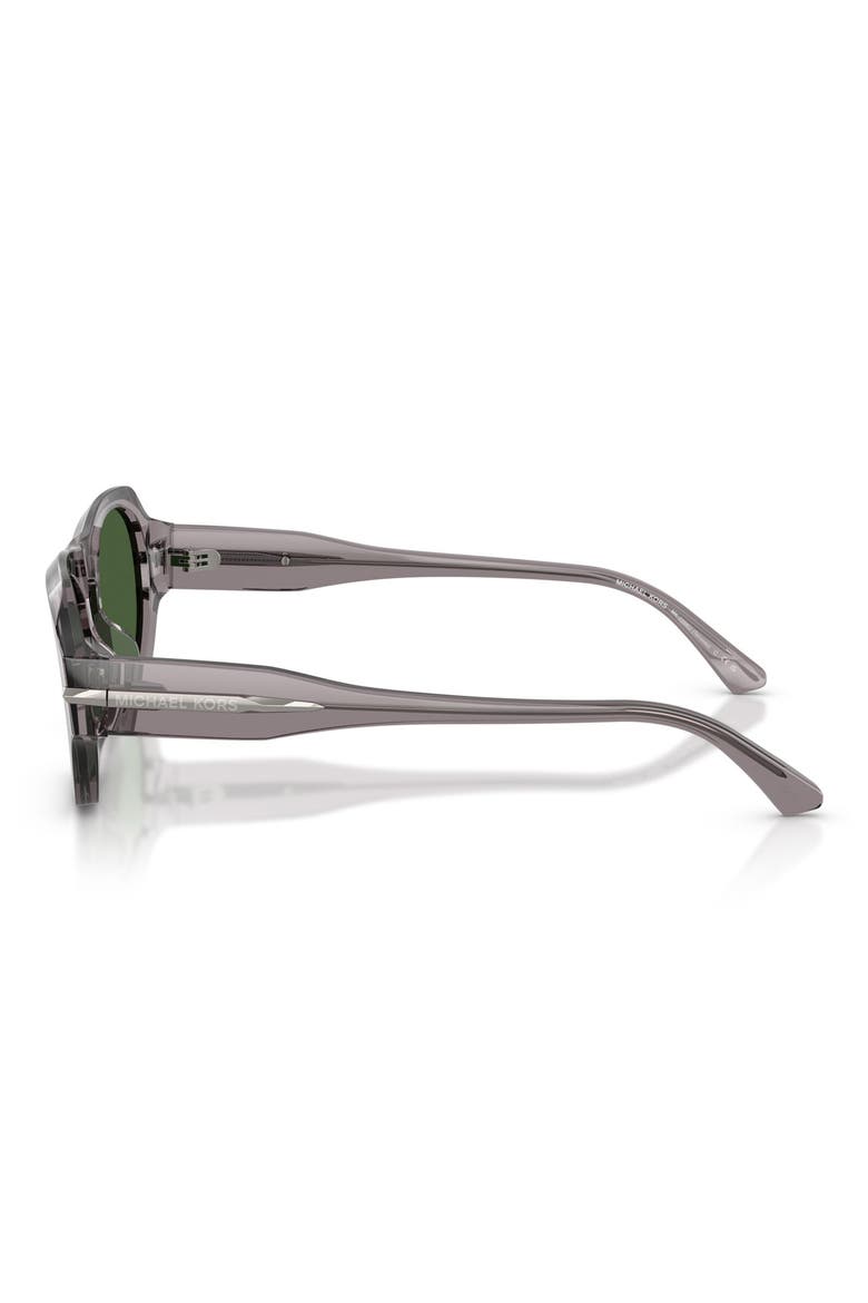 Toronto 52mm Gradient Geometric Sunglasses, Alternate, color, GREY TRANSPARENT / GREEN