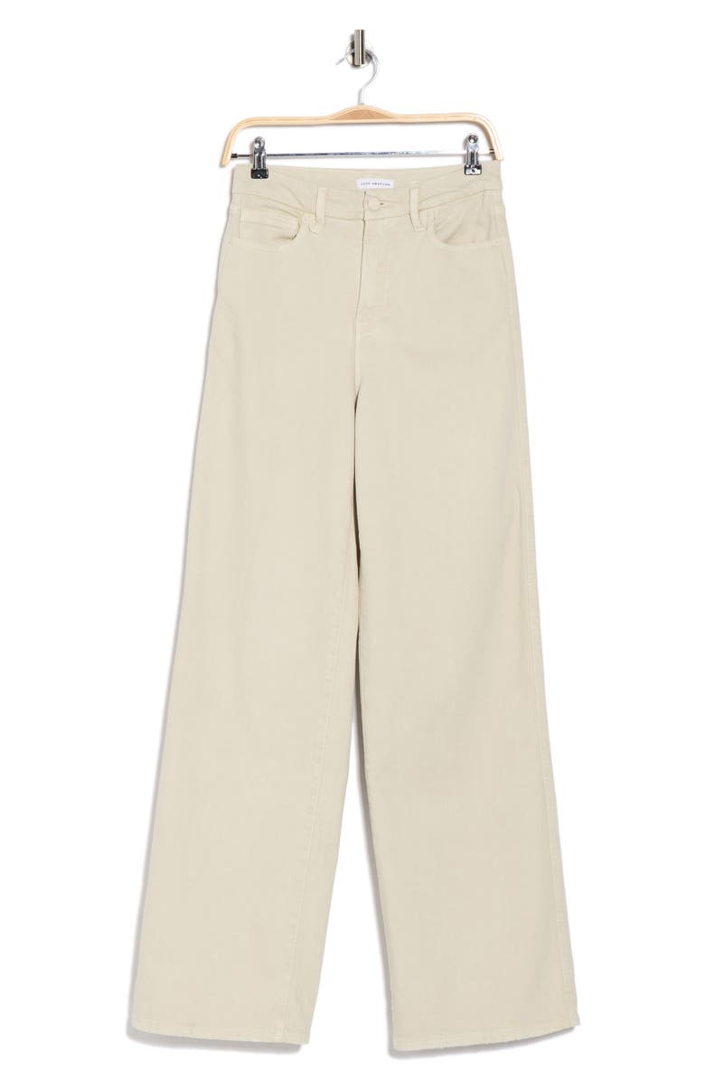 Good American Good Skate Wide Leg Jeans, Alternate, color, Bone01