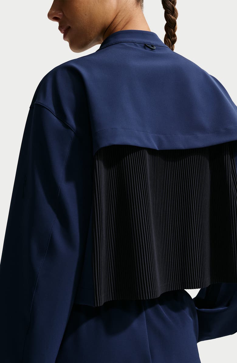 Nike 24.7 PerfectStretch Dri-FIT Crop Trench Jacket, Alternate, color, Navy/Black/Dark Obsidian