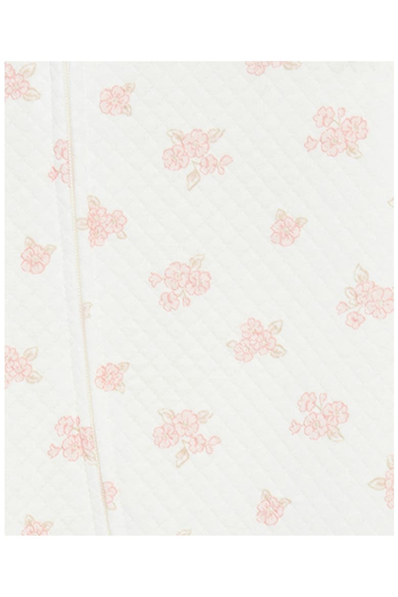 Quilted Footie & Hat Set, Alternate, color, PINK