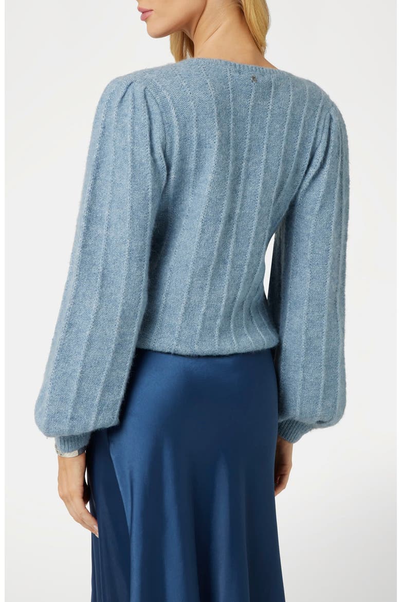 Madeline Pointelle Detail Sweater, Alternate, color, BLUE RIBBON