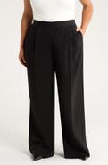 Nordstrom Pintuck Pull-On Straight Leg Pants