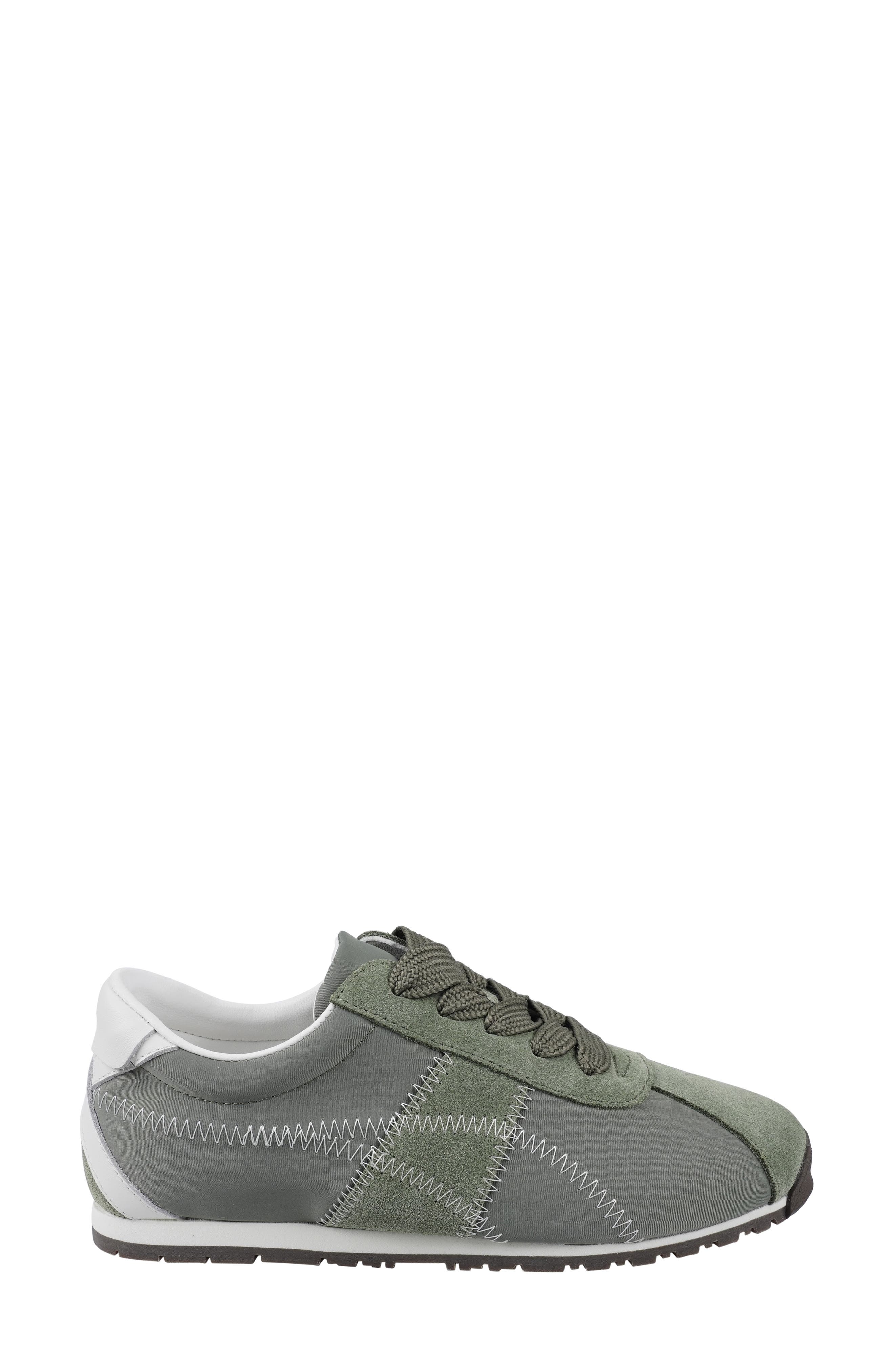 National Comfort Sneaker, Alternate, color, Olive Suede