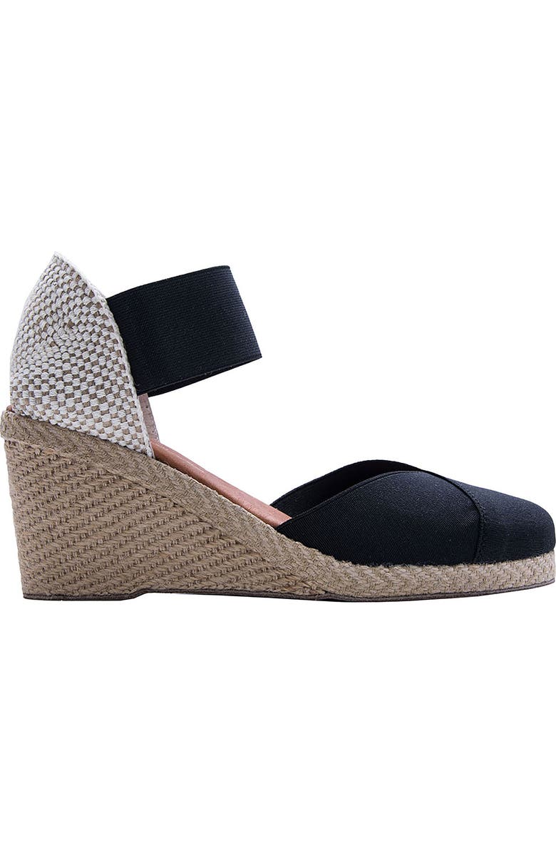 André Assous Anouka Espadrille Wedge Sandal, Alternate, color, Black