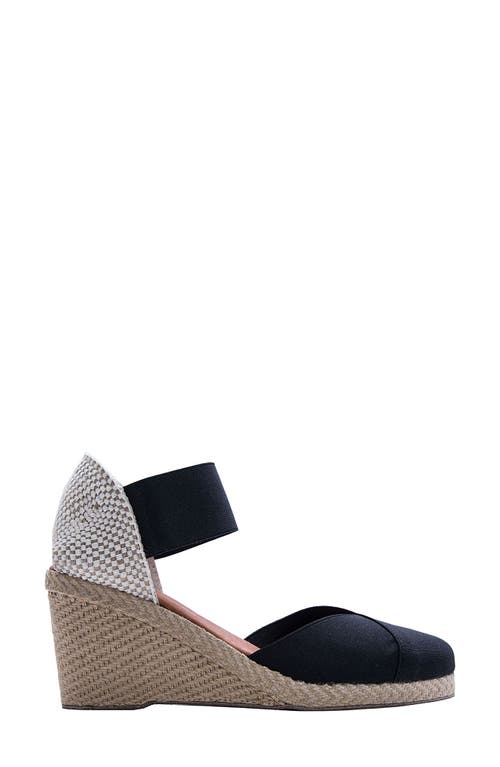 Andre Assous Anouka Espadrille Wedge Sandal In Black