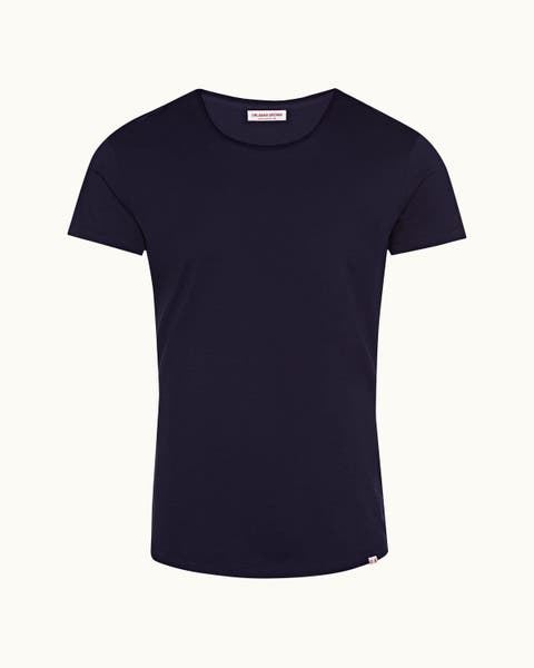 Ob T Mercerised Tailored Fit Crew Neck Cotton T-Shirt