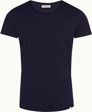 Orlebar Brown Ob T Mercerised Tailored Fit Crew Neck Cotton T-Shirt
