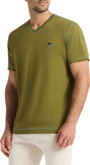 Robert Graham Damien V-Neck Knit T-Shirt