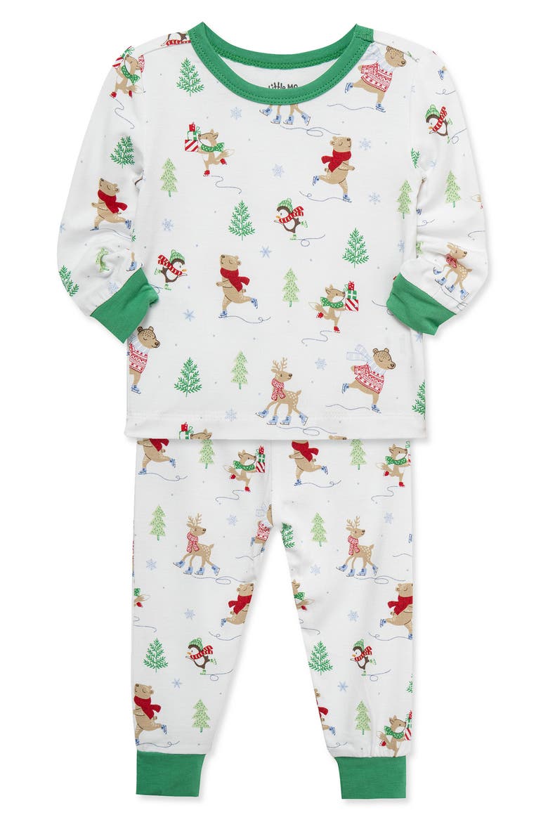 Kids' Arctic Friends Fitted Pajamas, Alternate, color, MULTI