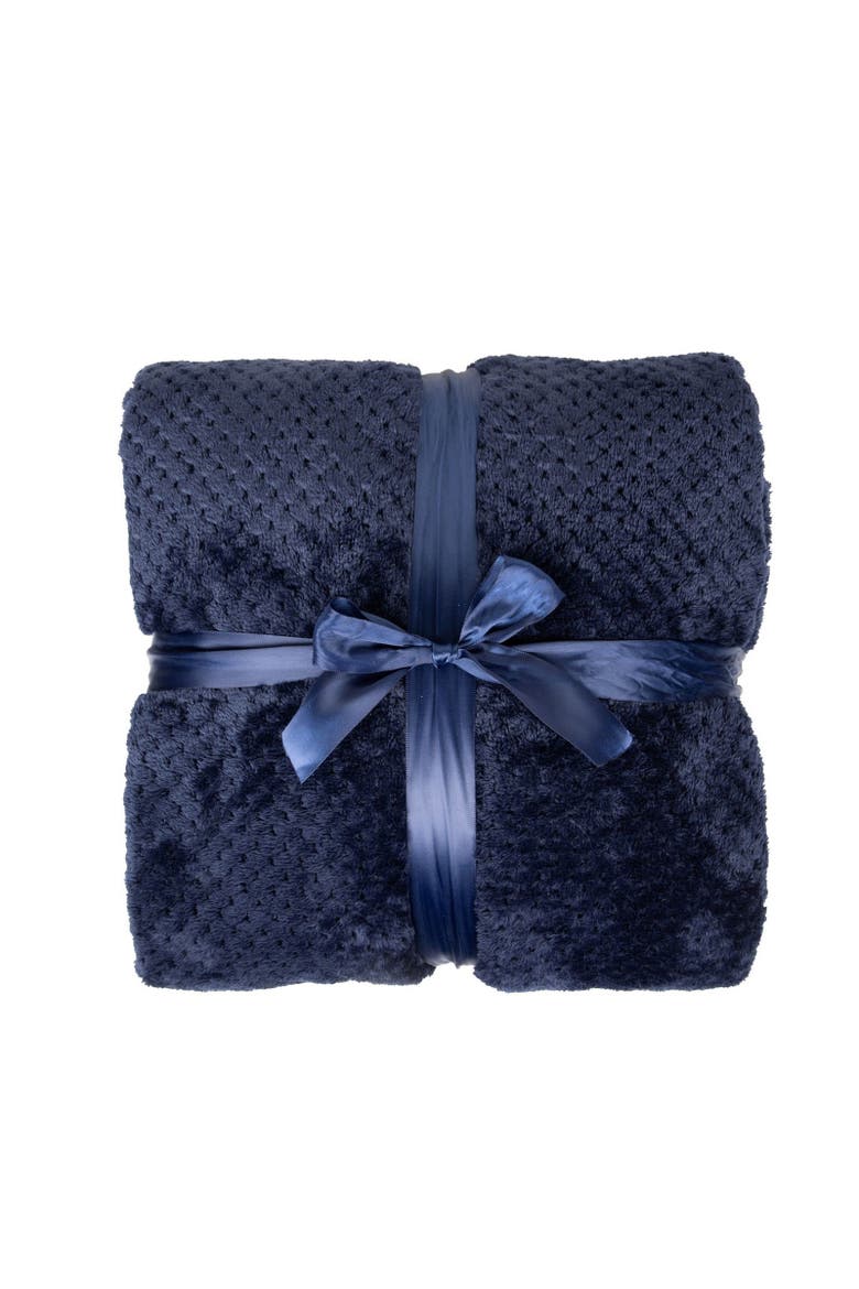 Chunky Blanket, Alternate, color, Navy