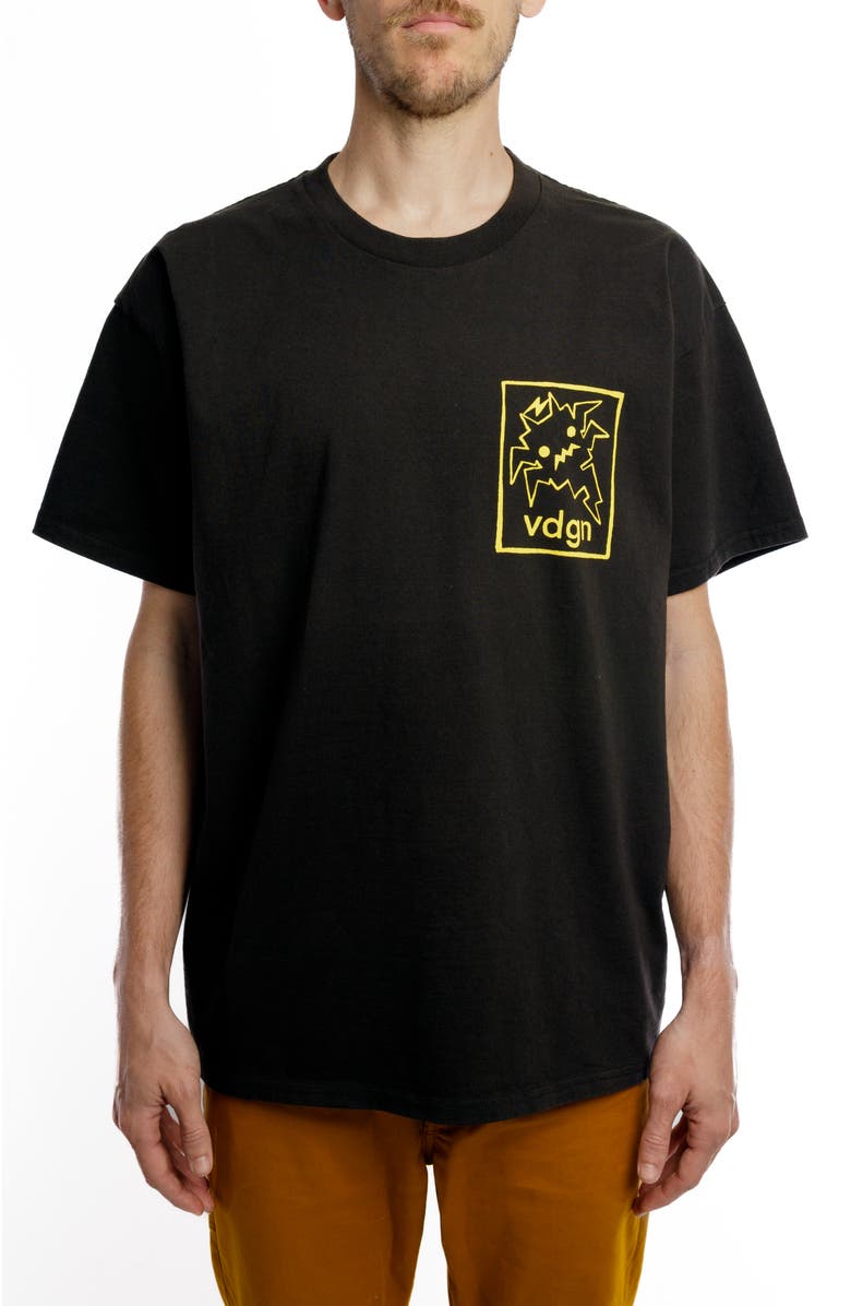 Vardagen Working Out The Bugs Heavyweight Tee, Main, color, Black