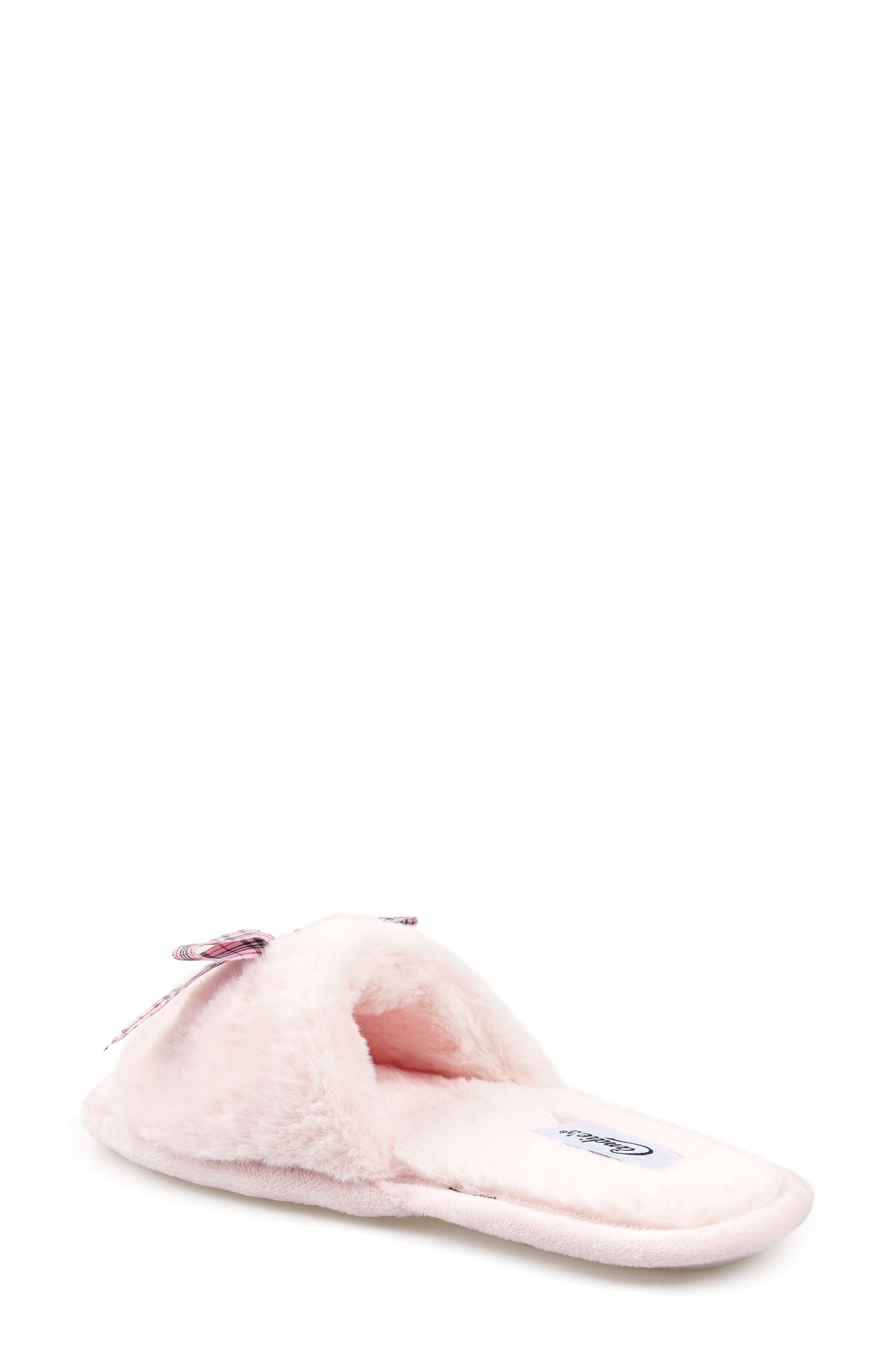 Wendy Faux Fur Slide Sandal, Alternate, color, PINK