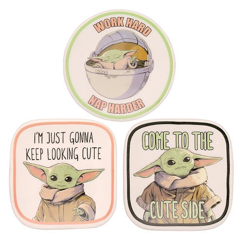Star Wars The Child Grogu Mini Trinket Tray Gift Set, 3 Piece In Gold