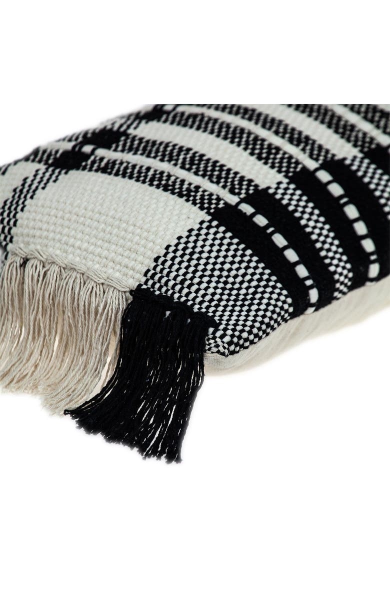 PARKLAND COLLECTION Minos Transitional White Lumbar Throw Pillow, Alternate, color, White