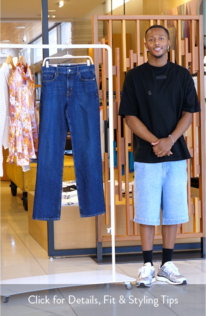 High Waist Straight Leg Jeans, sales video thumbnail