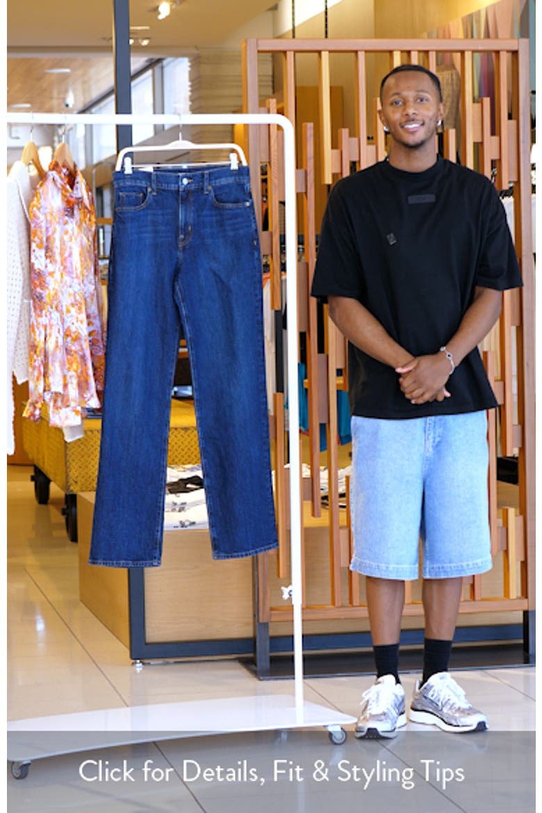 High Waist Straight Leg Jeans video