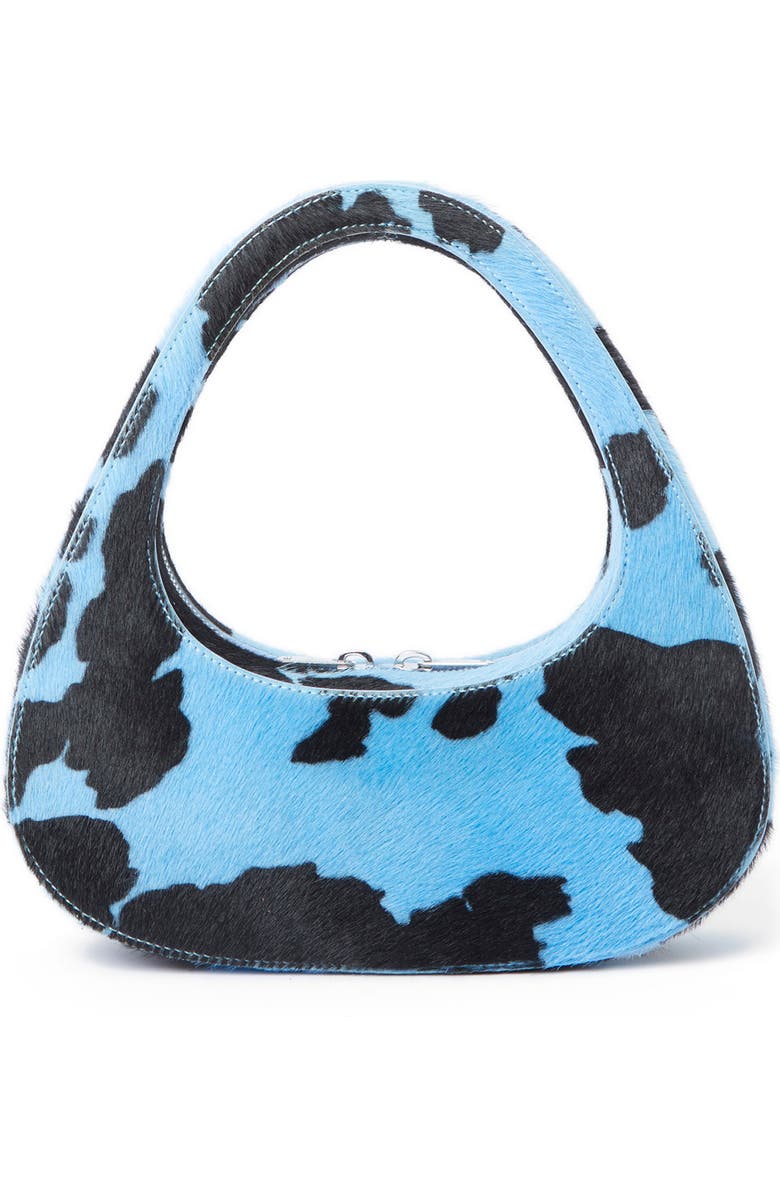 Coperni Swipe Cow Print Genuine Calf Hair Baguette Bag, Main, color,