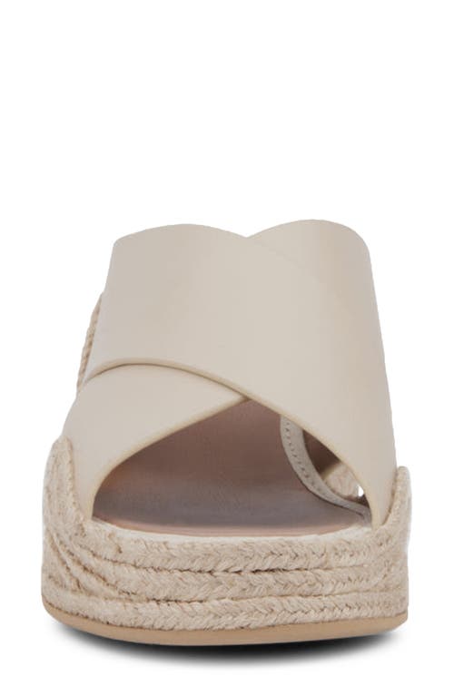 Aquatalia Marina Water Repellent Wedge Slide Sandal In Soft Beige