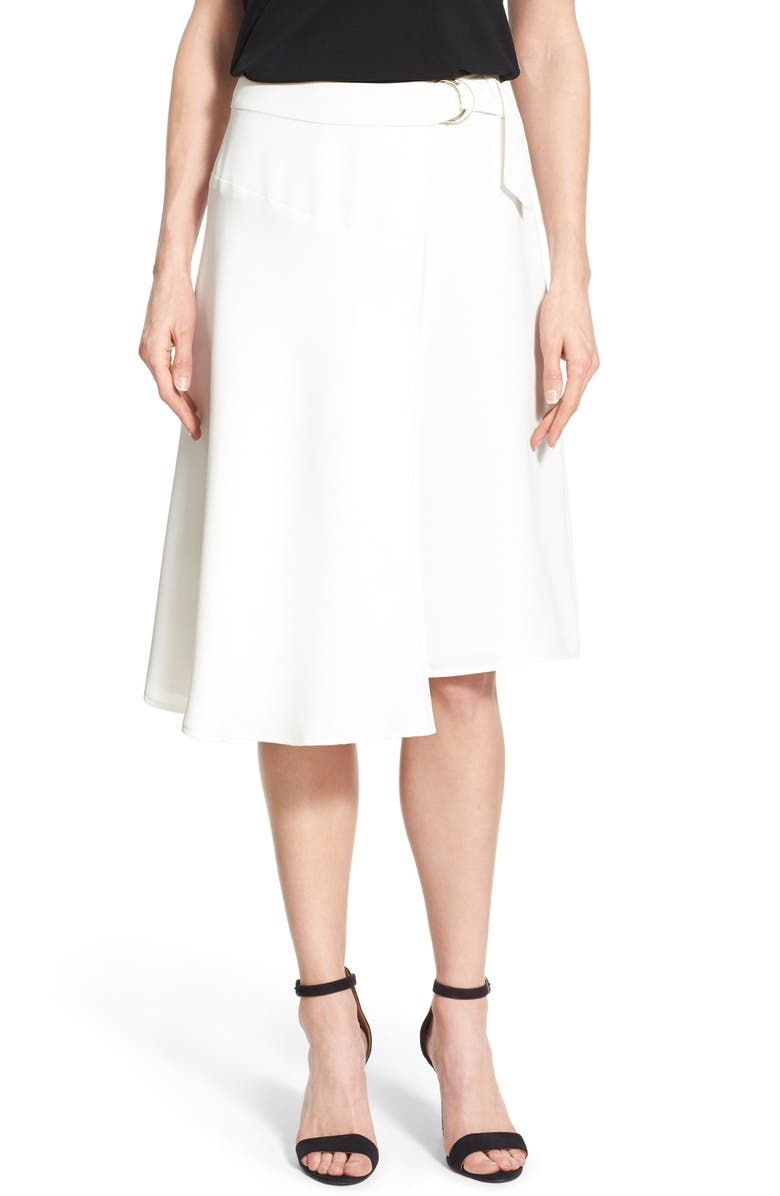 Vince Camuto Belted Wrap Skirt, Main, color, 