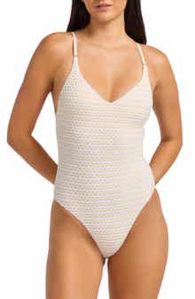 Mesh Effect One-Piece Swimsuit