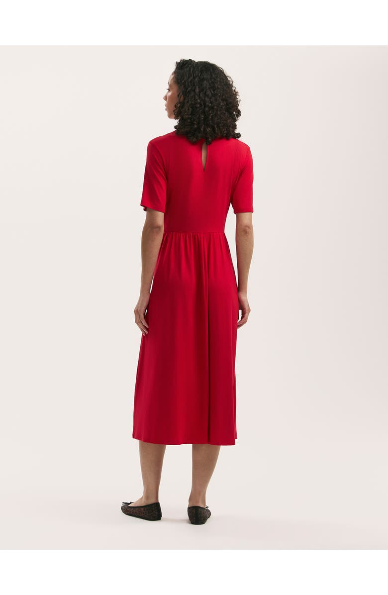 Finery London Kathryn Jersey Midi T-Shirt Dress, Alternate, color, Red